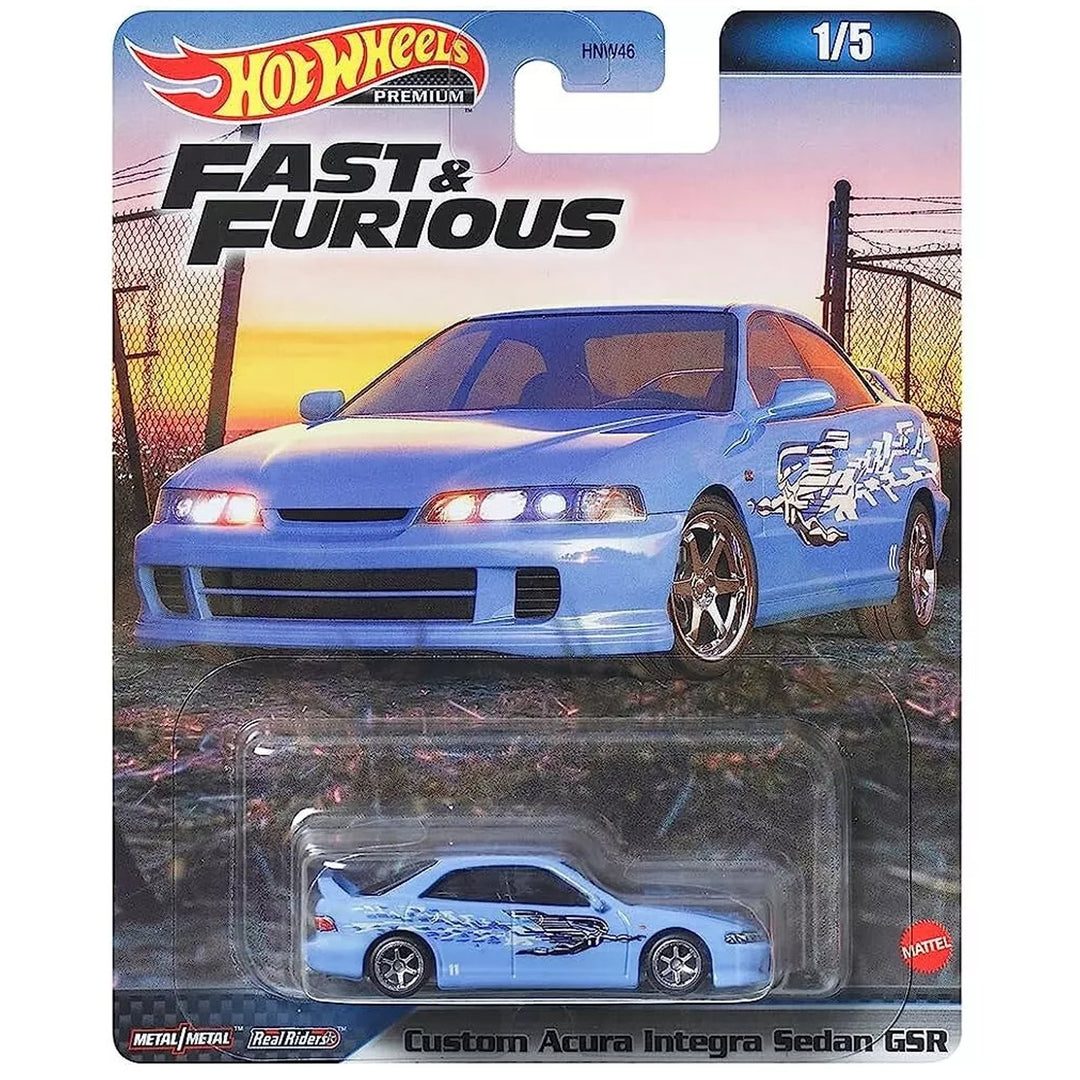 Hot Wheels - Custom Acura Integra Sedan GSR - 2023 Fast &amp; Furious Series - Top CollectiblesDiecastHot Wheels