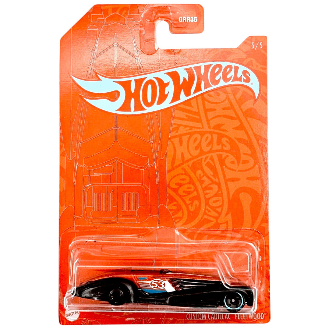 Hot Wheels - Custom Cadillac Fleetwood - 2021 Orange & Blue Series - Top CollectiblesDiecastHot Wheels