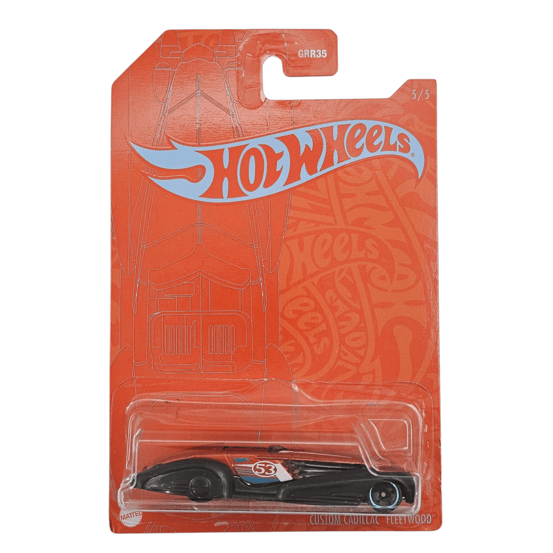 Hot Wheels - Custom Cadillac Fleetwood - 2021 Orange &amp; Blue Series - Top CollectiblesDiecastHot Wheels