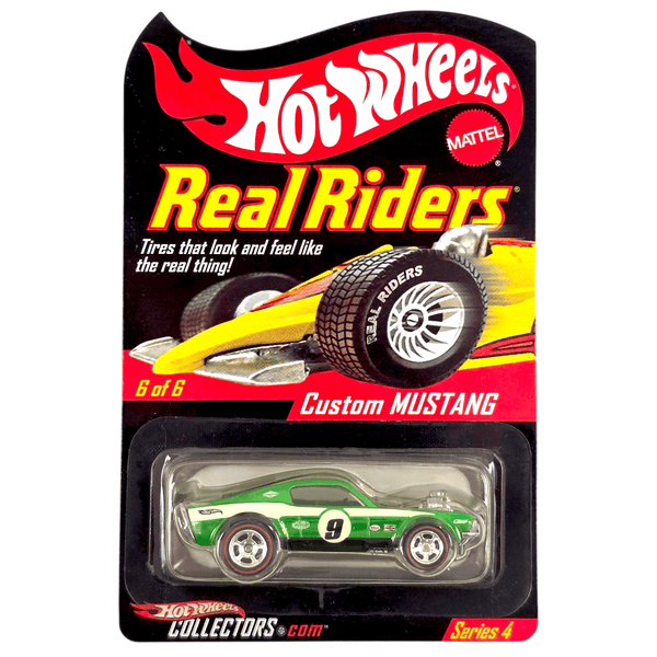 Hot Wheels - Custom Mustang - 2005 Real Riders Series *Red Line Club Exclusive* - Top CollectiblesDiecastHot Wheels