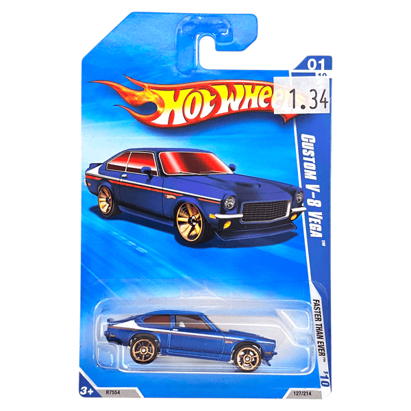 Hot Wheels - Custom V - 8 Vega - 2010 *FTE Wheels Variation**Card Variation* - Top CollectiblesDiecastHot Wheels