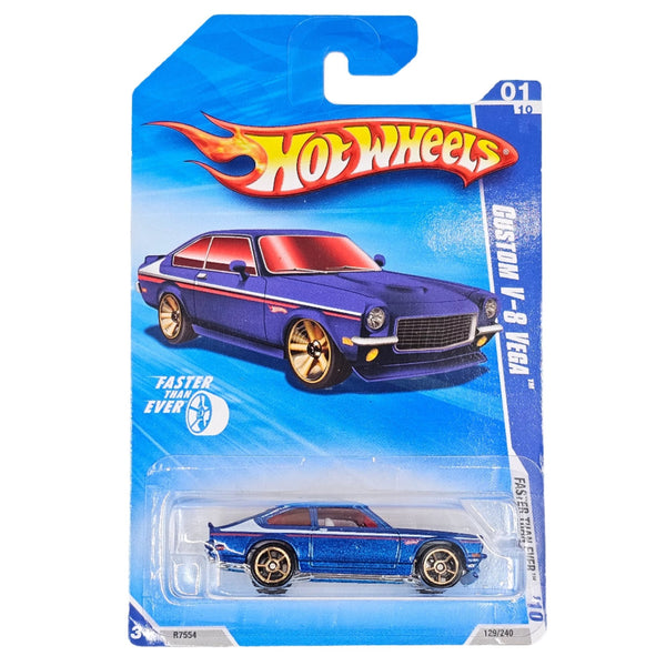 Hot Wheels - Custom V - 8 Vega - 2010 *FTE Wheels Variation* - Top CollectiblesDiecastHot Wheels