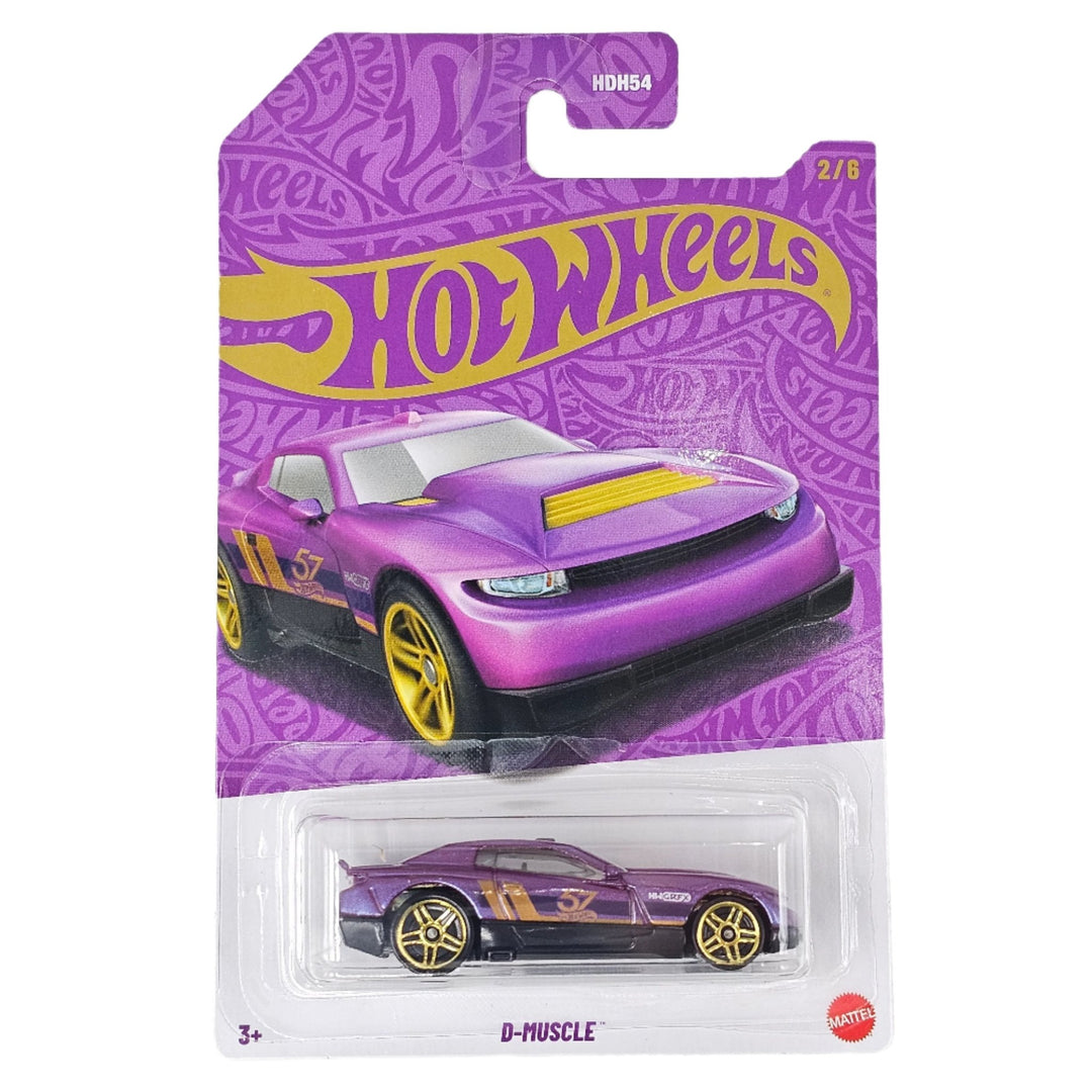 Hot Wheels - D - Muscle - 2025 Pearl &amp; Chrome Series (Mix A) - Top CollectiblesDiecastHot Wheels