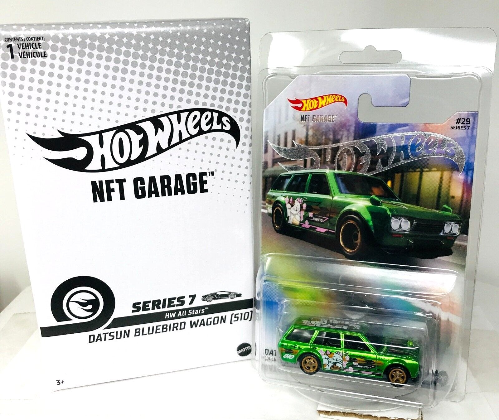 Hot Wheels - Datsun Bluebird Wagon (510) - 2024 NFT Garage Series