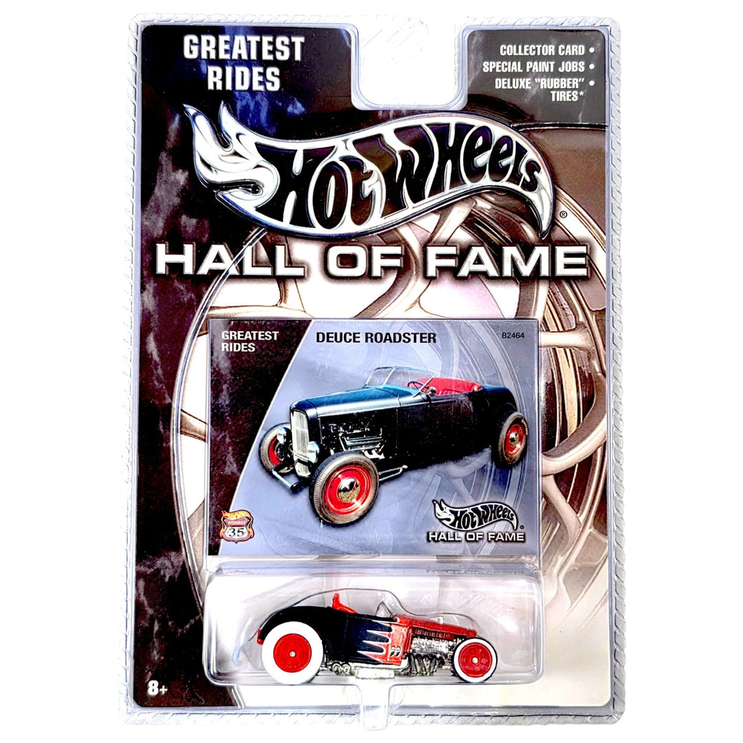 Hot Wheels - Deuce Roadster - 2003 Hall of Fame: Greatest Rides Series *Red Wheels Variation* - Top CollectiblesDiecastHot Wheels