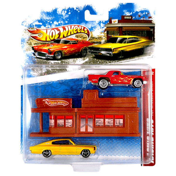 Hot Wheels - Diner ('67 Dodge Charger & '57 T - Bird) - 2011 Racing Kits Series - Top CollectiblesDiecastHot Wheels