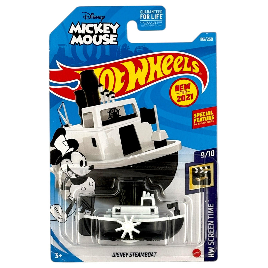 Hot Wheels - Disney Steamboat - 2021 *Card Variation* - Top CollectiblesDiecastHot Wheels