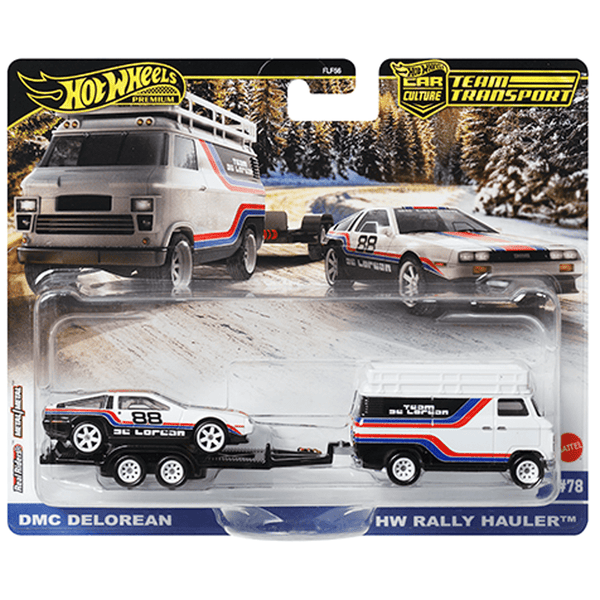 DMC DeLorean HW Rally Hauler | Hot Wheels | Véhicules Team Transport DMC DeLorean HW Rally Hauler | Hot Wheels | Véhicules Team Transport
