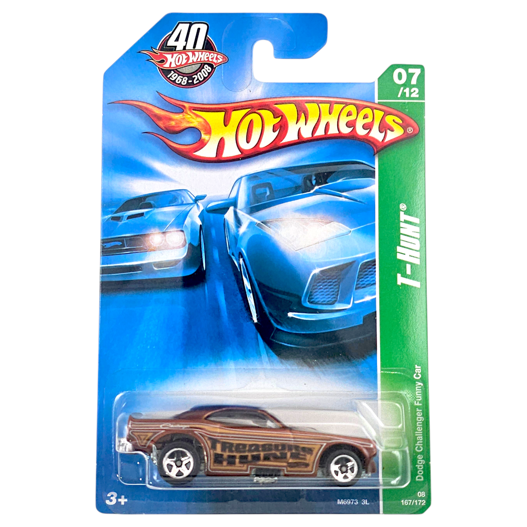 Hot Wheels - Dodge Challenger Funny Car - 2008 *Treasure Hunt**Card Variation* - Top CollectiblesDiecastHot Wheels