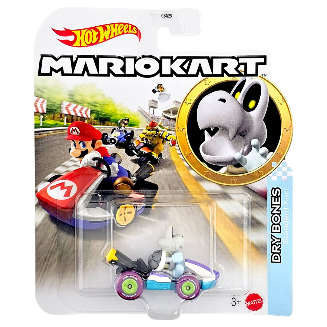 Hot Wheels - Dry Bones (Standard Kart) - 2026 Mario Kart Series - Top CollectiblesDiecastHot Wheels