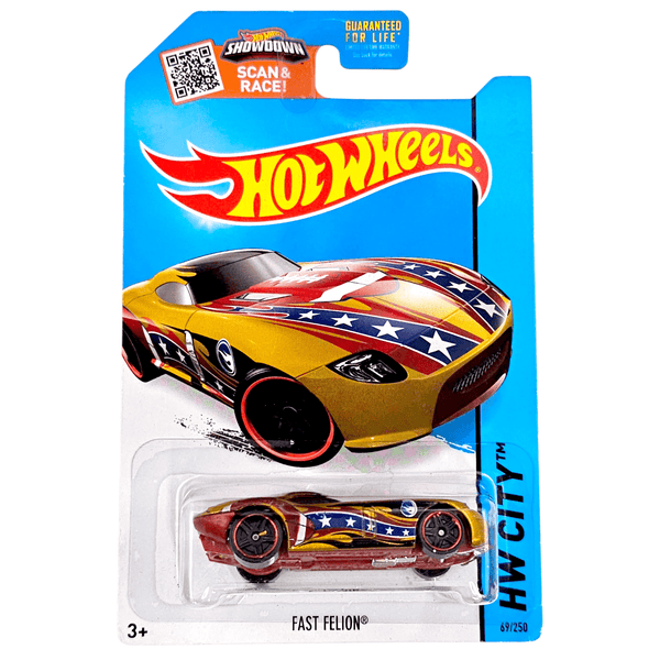 Hot Wheels - Fast Felion - 2015 *Treasure Hunt* - Top CollectiblesDiecastHot Wheels