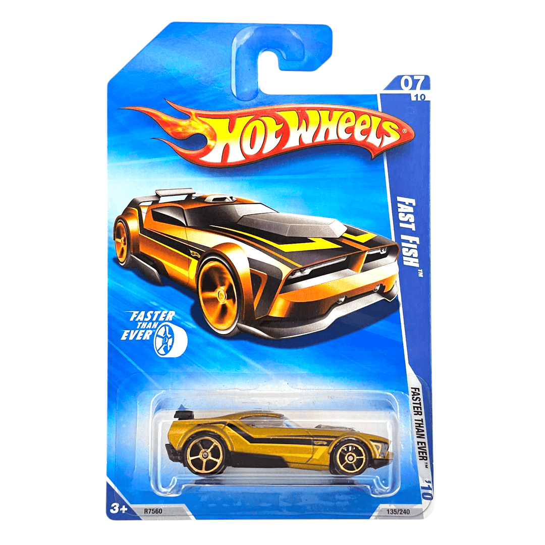 Hot Wheels - Fast Fish - 2010 *FTE Wheels Variation* - Top CollectiblesDiecastHot Wheels
