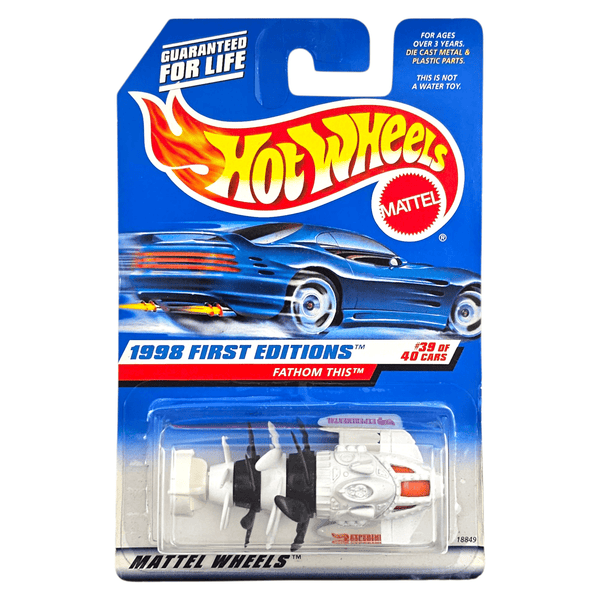 Hot Wheels - Fathom This - 1998 *Card Variation* - Top CollectiblesDiecastHot Wheels