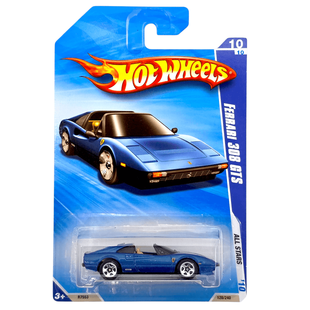 Hot Wheels - Ferrari 308 GTS - 2010 *Card Variation* - Top CollectiblesDiecastHot Wheels