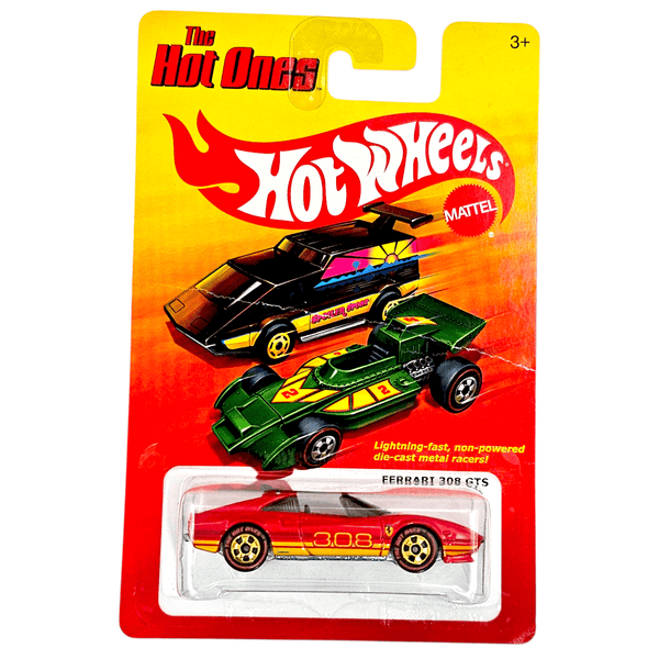 Hot Wheels - Ferrari 308 GTS Quattrovalvole - 2011 The Hot Ones Series *Tire Chase* - Top CollectiblesDiecastHot Wheels