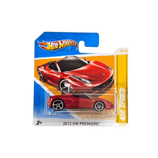 Hot Wheels - Ferrari 458 Spider - 2012 - Top CollectiblesDiecastHot Wheels