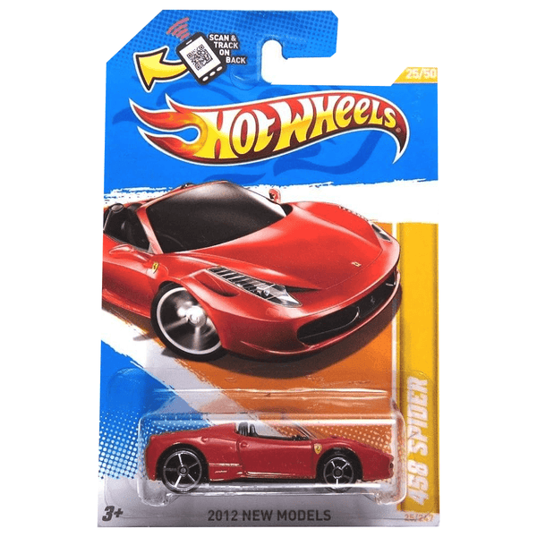 Hot Wheels - Ferrari 458 Spider - 2012 - Top CollectiblesDiecastHot Wheels