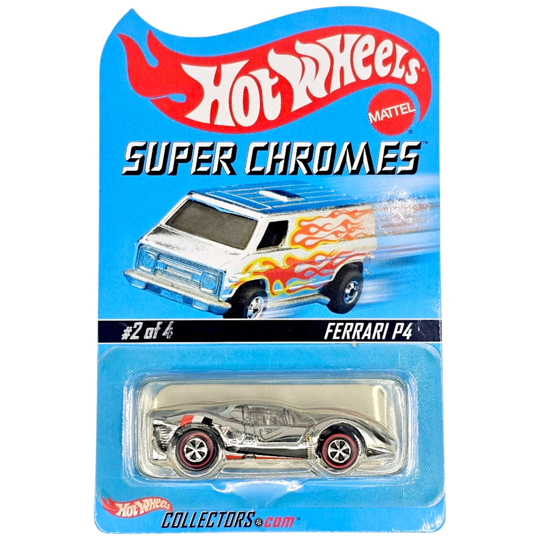 Hot Wheels - Ferrari P4 - 2003 Super Chromes RLC Rewards Series *Red Line Club Exclusive*