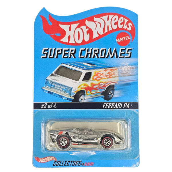 Hot Wheels - Ferrari P4 - 2003 Super Chromes RLC Rewards Series *Red Line Club Exclusive* - Top CollectiblesDiecastHot Wheels