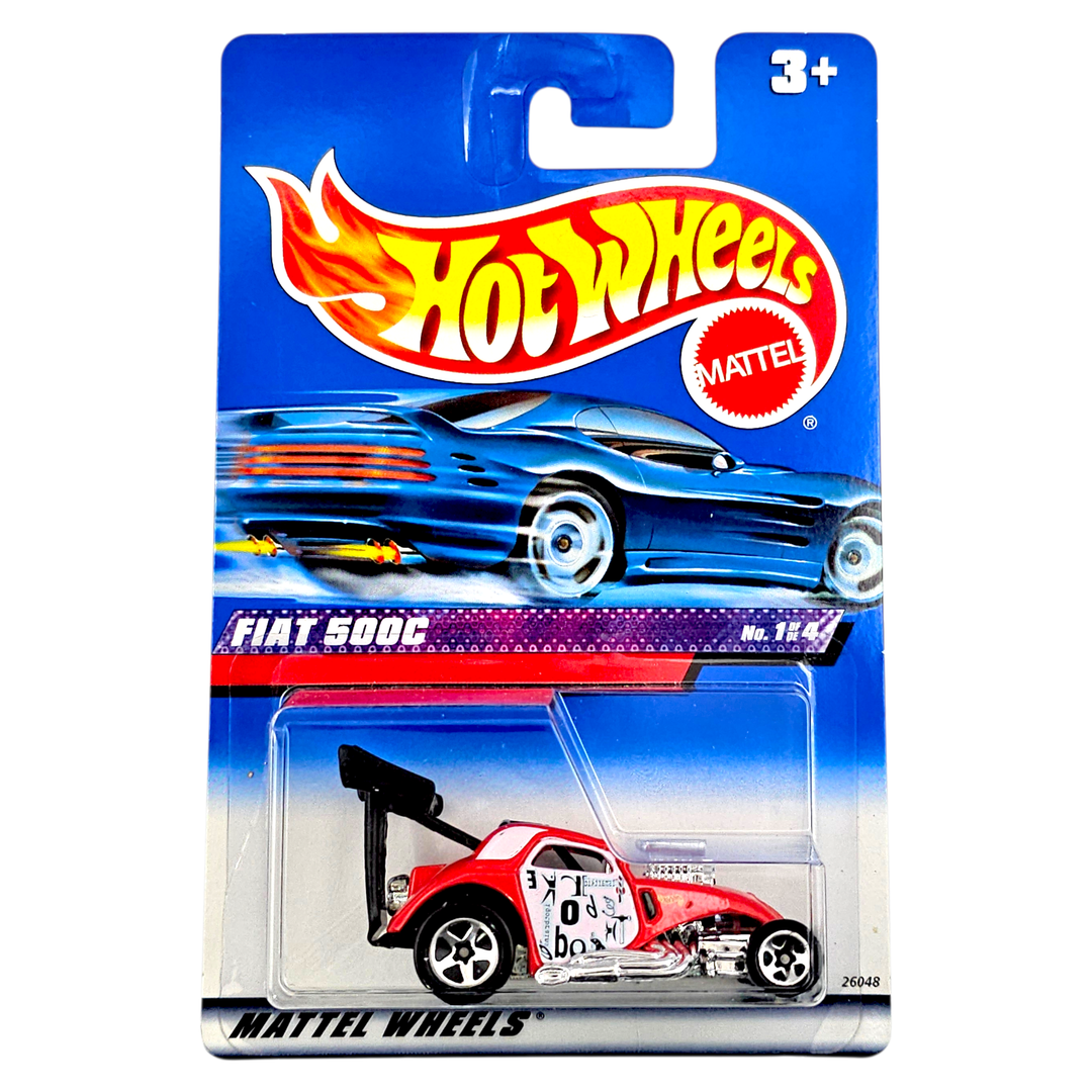 Hot Wheels - Fiat 500C - 2000 *Card Variation* - Top CollectiblesDiecastHot Wheels