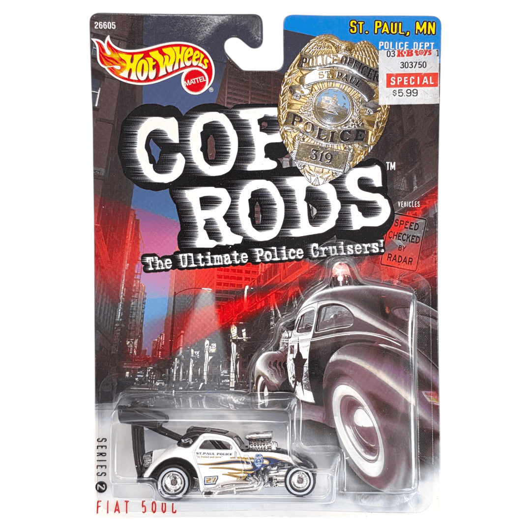 Hot Wheels - Fiat 500C - 2000 Cop Rods Series - Top CollectiblesDiecastHot Wheels