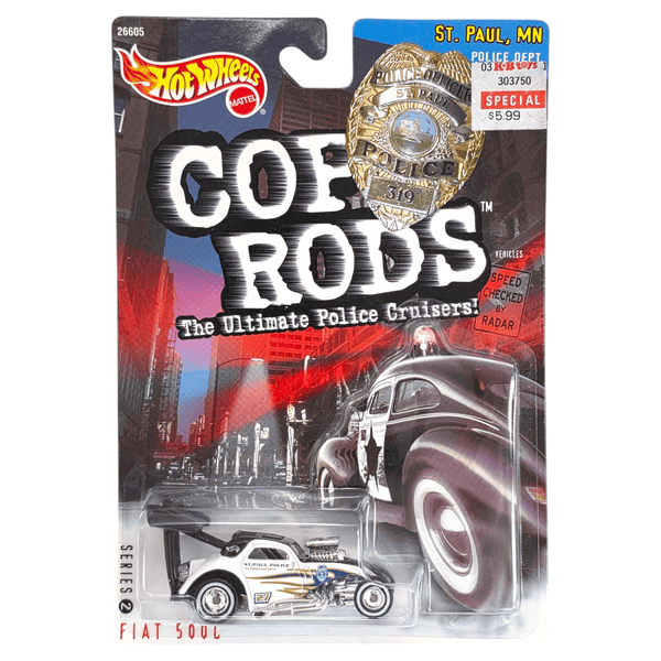 Hot Wheels - Fiat 500C - 2000 Cop Rods Series - Top CollectiblesDiecastHot Wheels