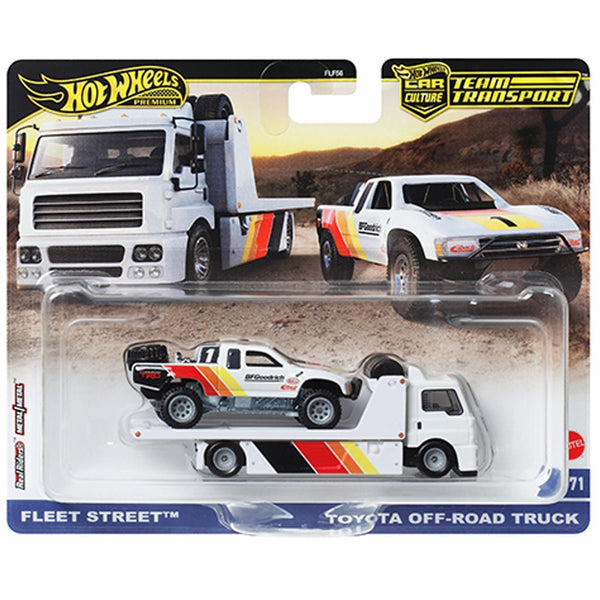 Hot Wheels - Fleet Street & Toyota Off - Road Truck - 2024 Team Transport Series - Top CollectiblesDiecastHot Wheels