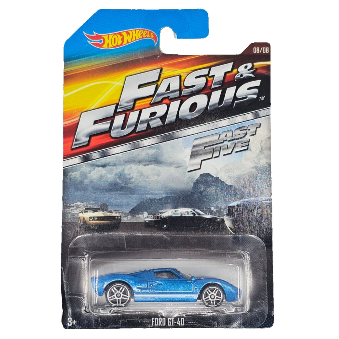 Hot Wheels - Ford GT - 40 - 2015 Fast &amp; Furious Series - Top CollectiblesDiecastHot Wheels