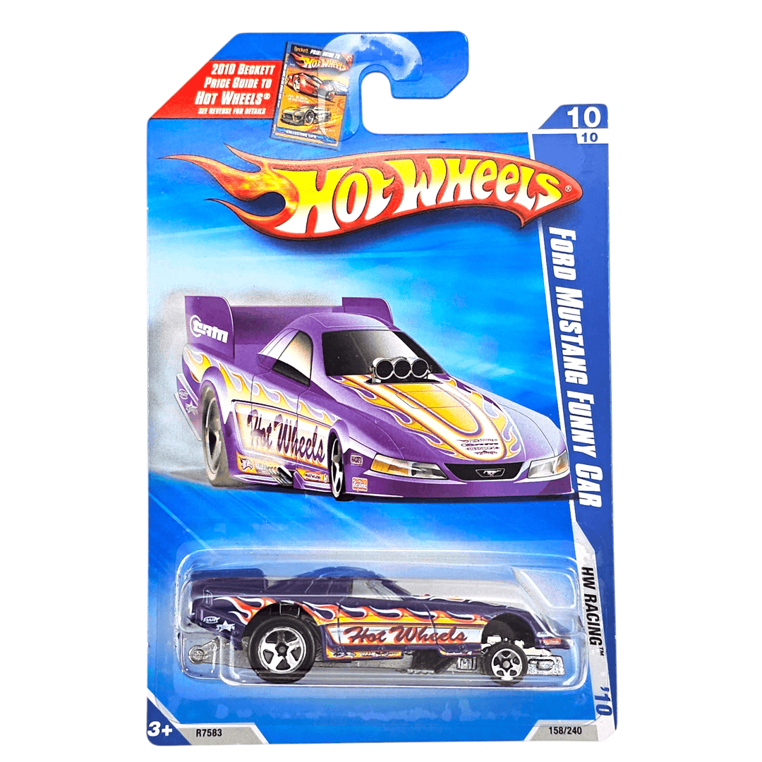 Hot Wheels - Ford Mustang Funny Car - 2010 *Card Variation* - Top CollectiblesDiecastHot Wheels