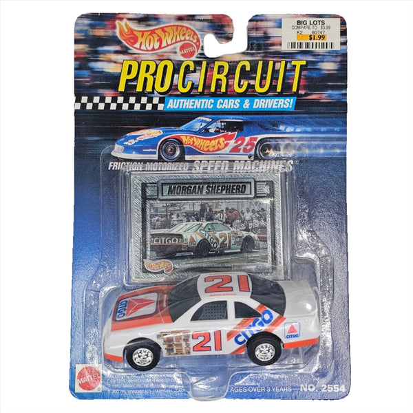 Hot Wheels - Ford Thunderbird Stock Car - 1993 Friction Motorized Machines Pro Circuit Series *1/43 Scale* - Top CollectiblesDiecastHot Wheels