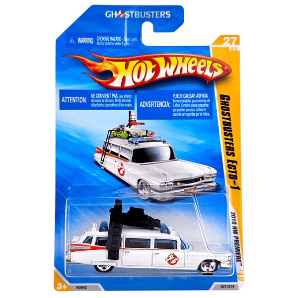 Hot Wheels - Ghostbusters Ecto - 1 - 2010 *Card Variation* - Top CollectiblesDiecastHot Wheels