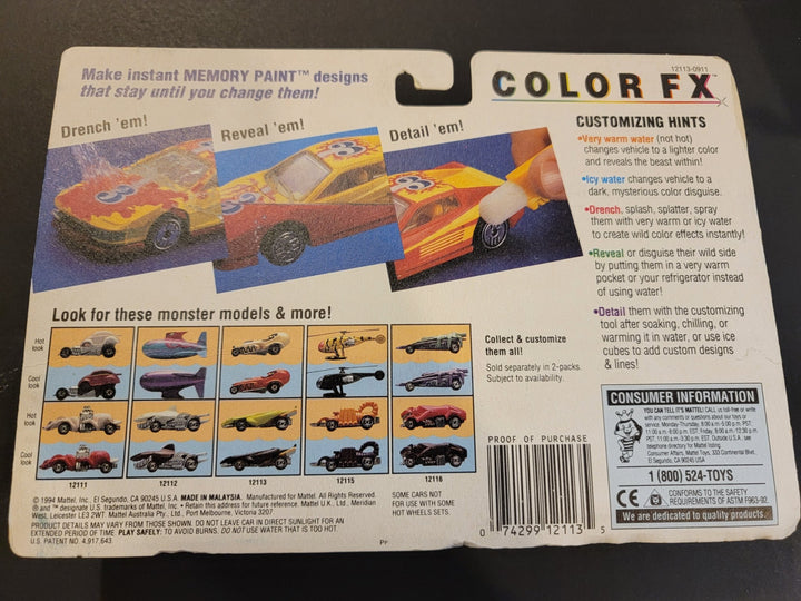 Hot Wheels - Grim Creeper &amp; Skin Shredder - 1994 Color FX 2 - Pack Series - Top CollectiblesDiecastHot Wheels