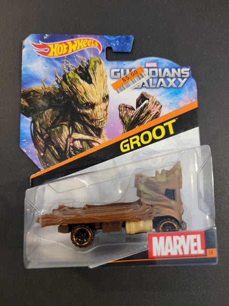 Hot Wheels - Groot - 2015 Guardians of the Galaxy Character Cars Series - Top CollectiblesDiecastHot Wheels