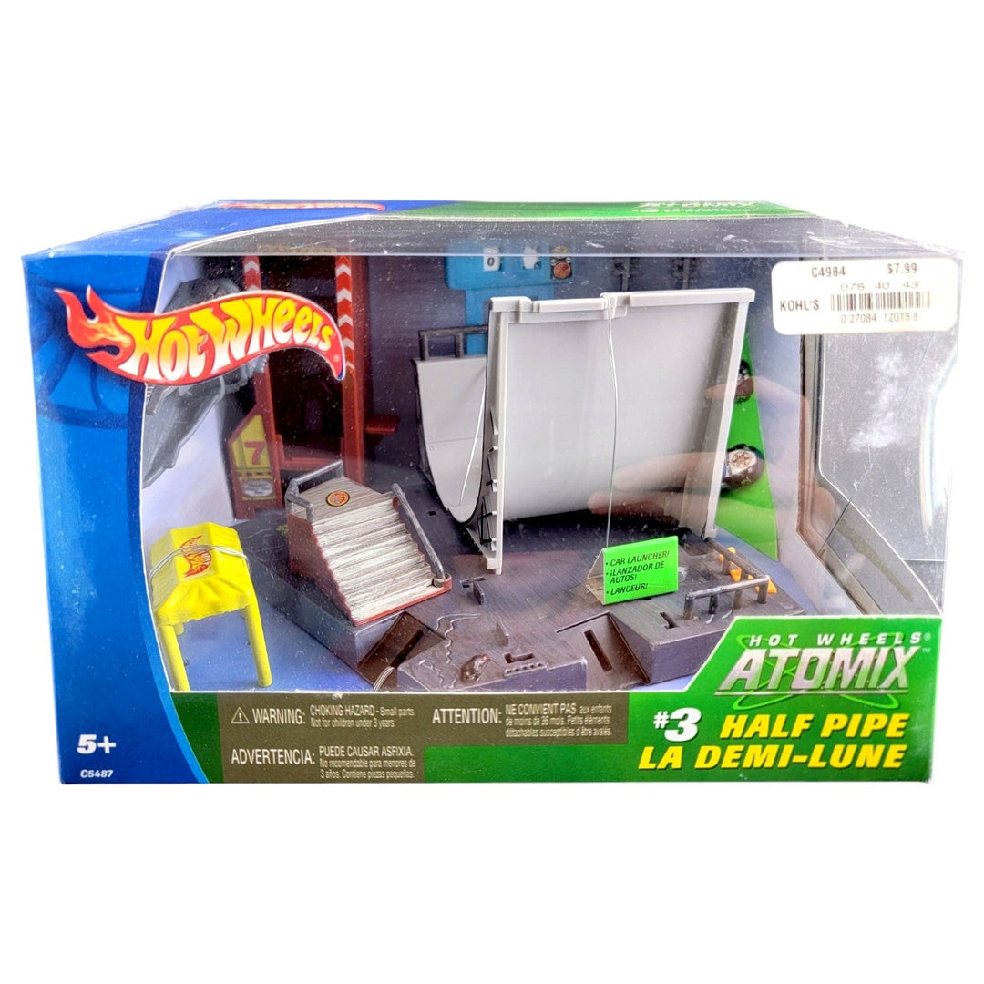 Hot Wheels - Half Pipe Playset - 2004 Atomix Series - Top CollectiblesDiecastHot Wheels