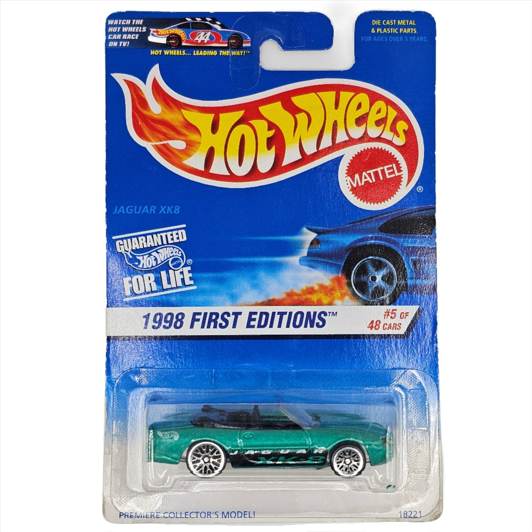 Hot Wheels - Jaguar XK8 - 1998 *Card Variation* - Top CollectiblesDiecastHot Wheels