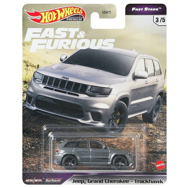 Hot Wheels - Jeep Grand Cherokee Trackhawk - 2021 F&F Fast Stars Series - Top CollectiblesDiecastHot Wheels