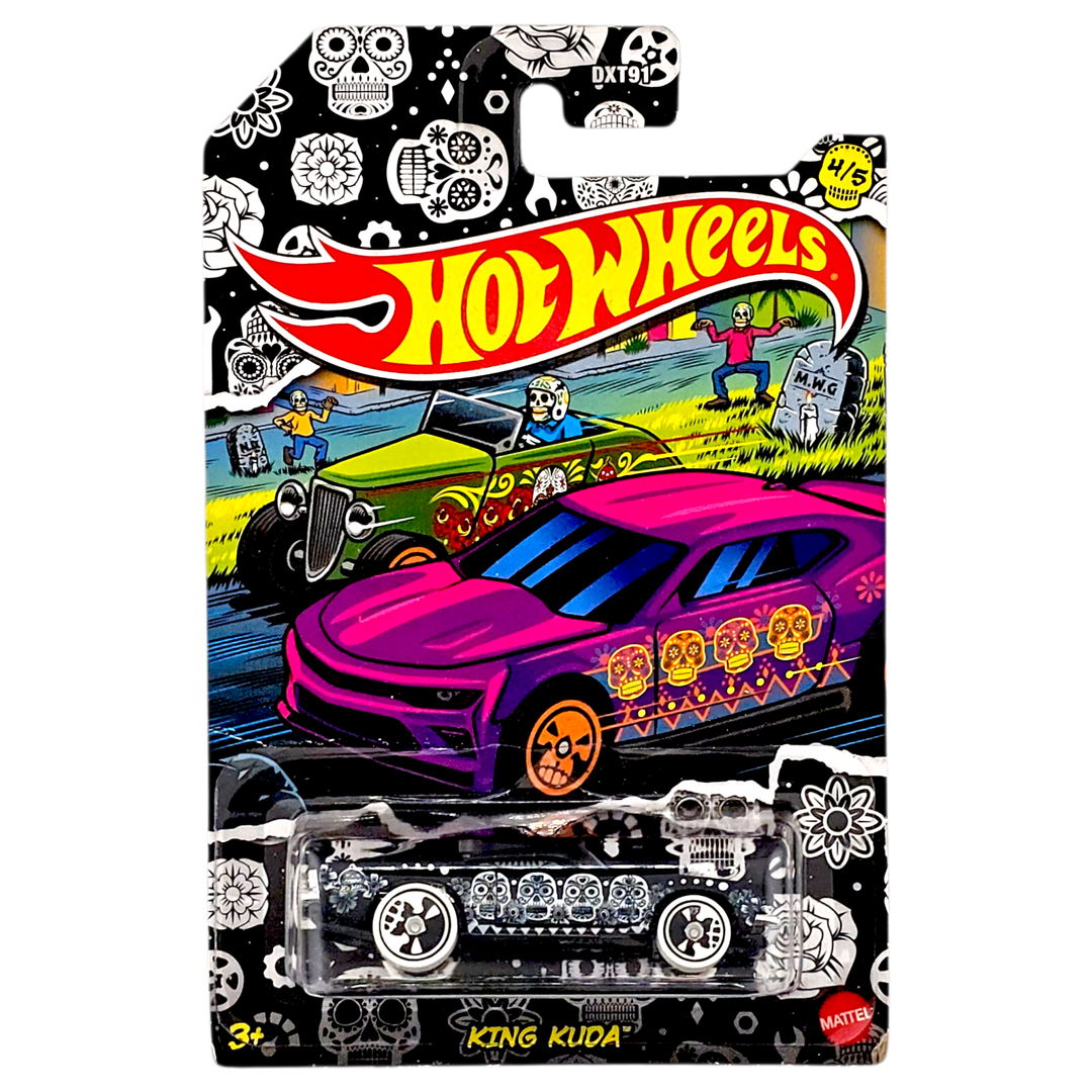 Hot Wheels - King Kuda - 2021 Dia De Los Muertos Series - Top CollectiblesDiecastHot Wheels