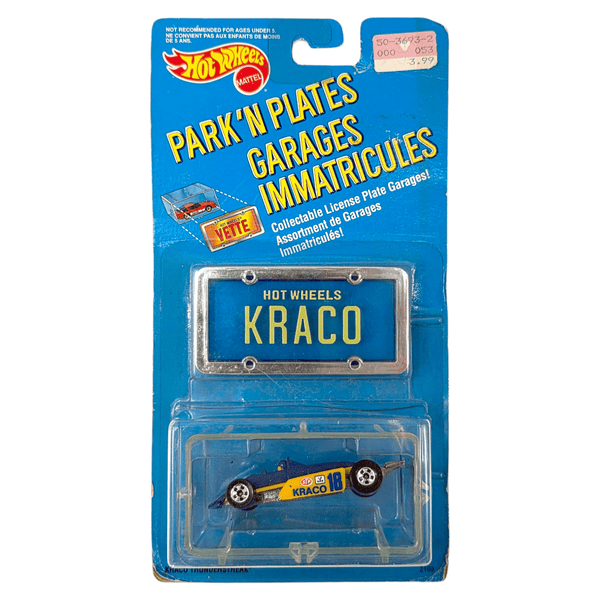 Hot Wheels - Kraco Thunderstreak - 1989 Park'n Plates Series *International Card* - Top CollectiblesDiecastHot Wheels