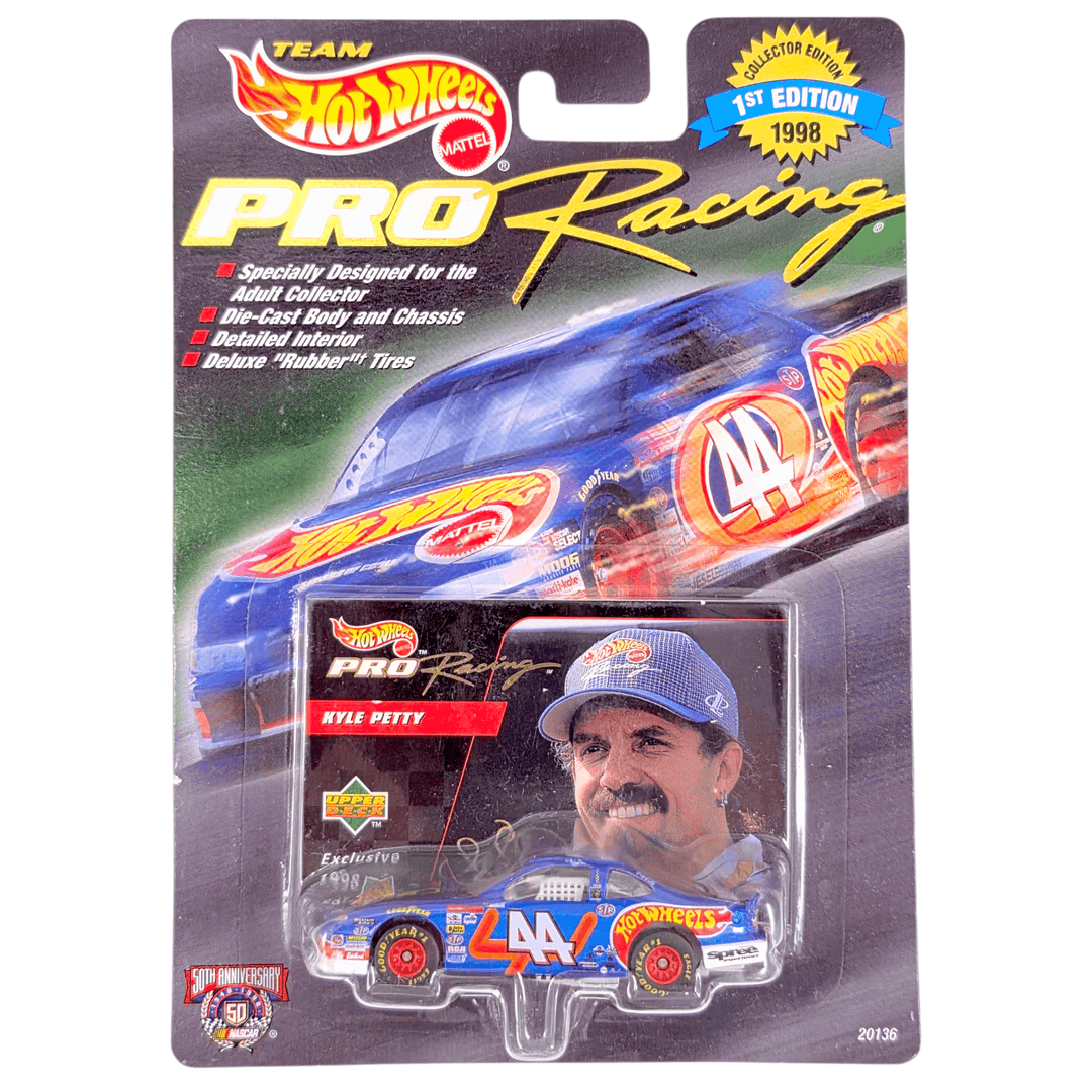 Hot Wheels - Kyle Petty Pontiac Grand Prix Stock Car - 1998 Pro Racing 1st Edition Series - Top CollectiblesDiecastHot Wheels