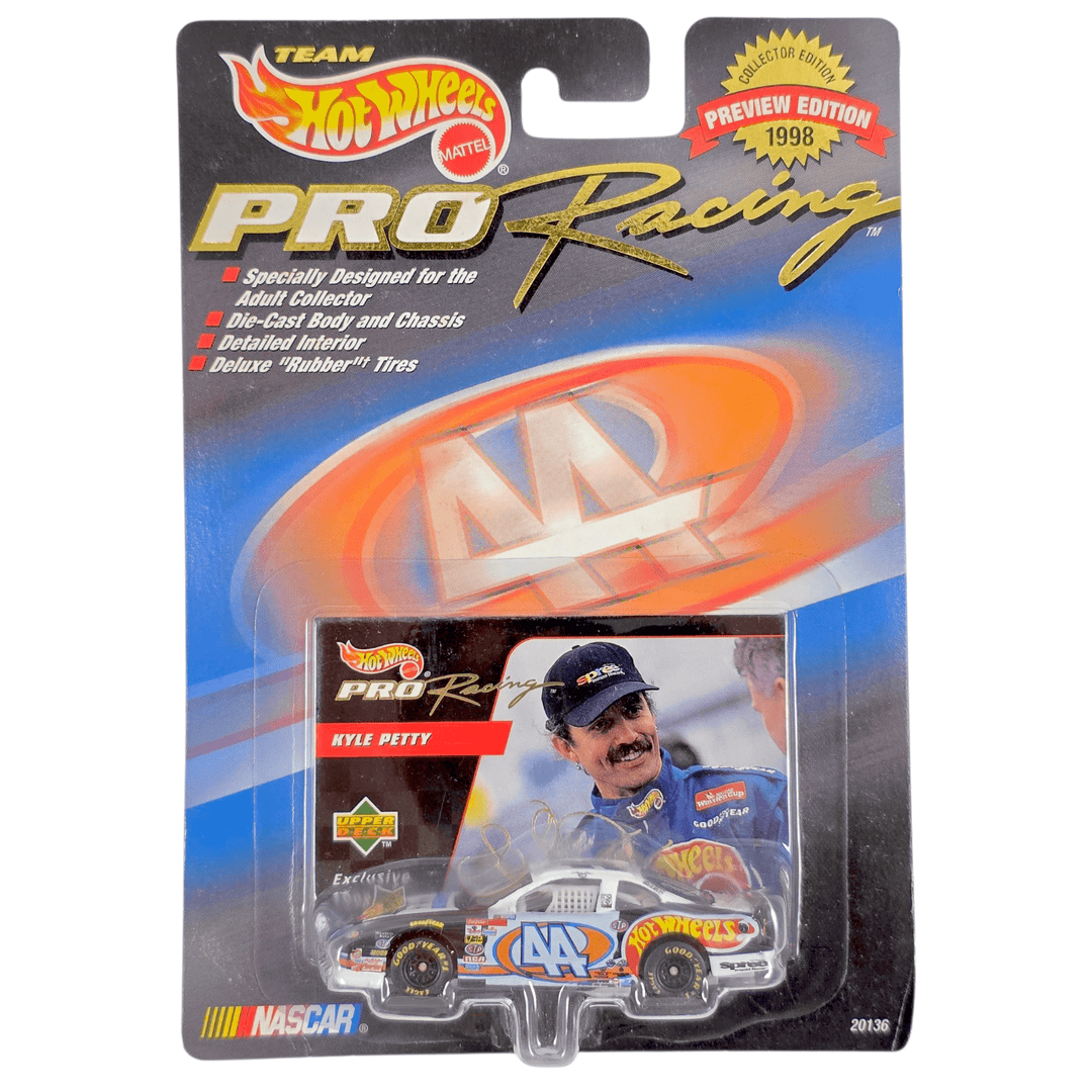 Hot Wheels - Kyle Petty Pontiac Grand Prix Stock Car - 1998 Pro Racing Preview Edition Series - Top CollectiblesDiecastHot Wheels