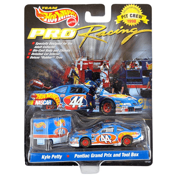 Hot Wheels - Kyle Petty Pontiac Grand Prix & Tool Box - 1998 Pro Racing Pit Crew Collector Edition Series - Top CollectiblesDiecastHot Wheels