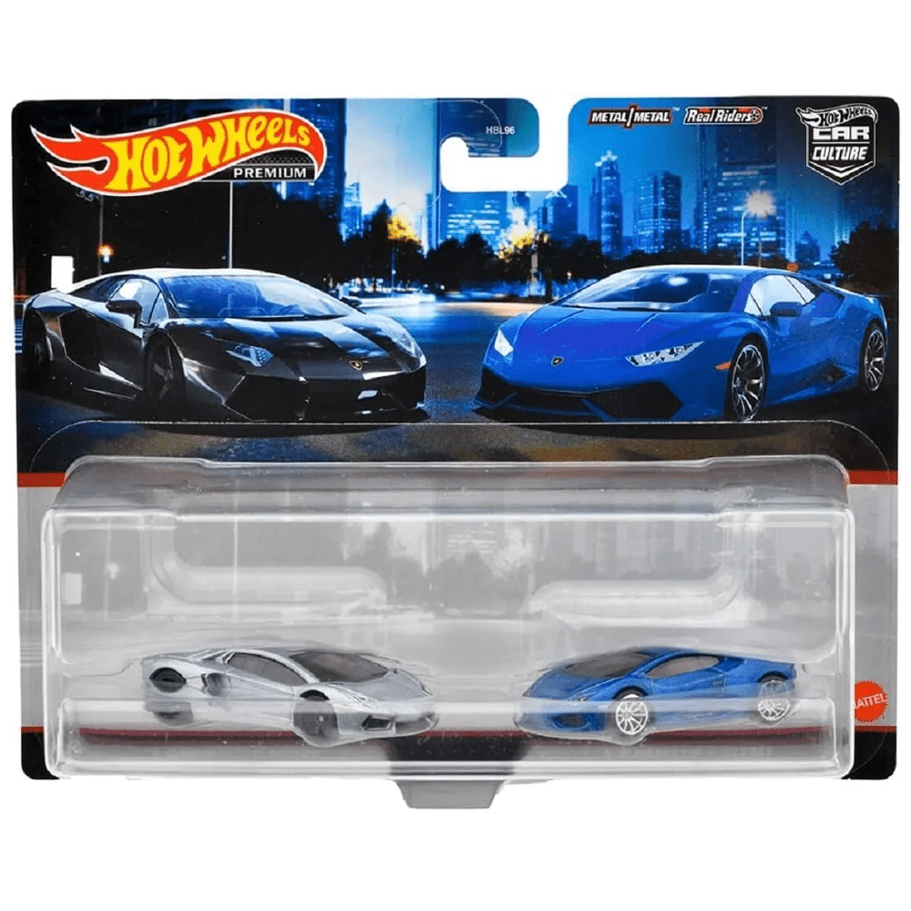 Hot Wheels - Lamborghini Aventador Coupe & Lamborghini Huracan LP 610 - 4 - 2022 Car Culture 2 - Pack - Top CollectiblesDiecastHot Wheels