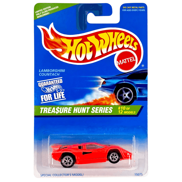Hot Wheels - Lamborghini Countach - 1996 *Treasure Hunt* - Top CollectiblesDiecastHot Wheels