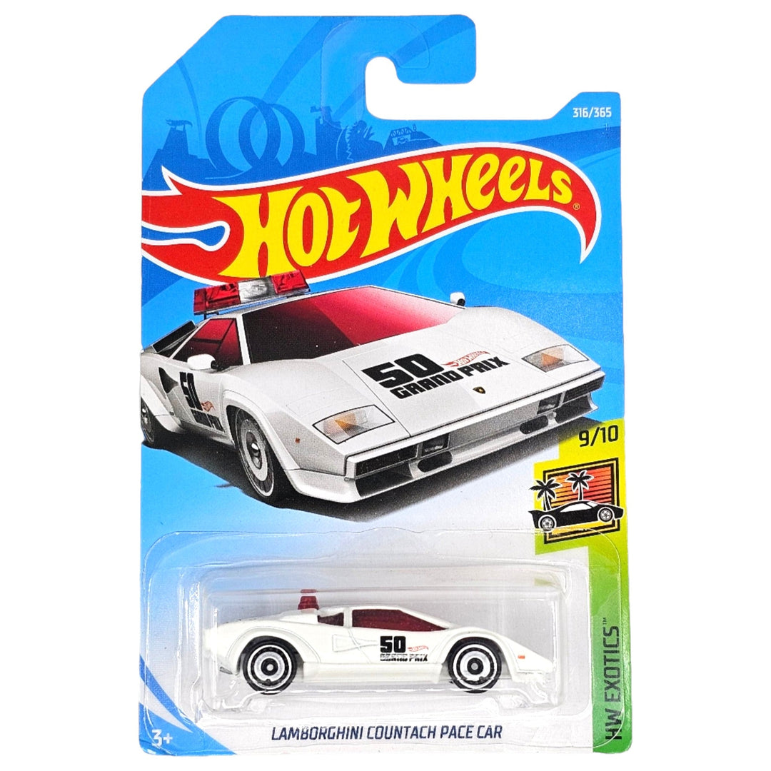 Hot Wheels - Lamborghini Countach Pace Car - 2018 - Top CollectiblesDiecastHot Wheels