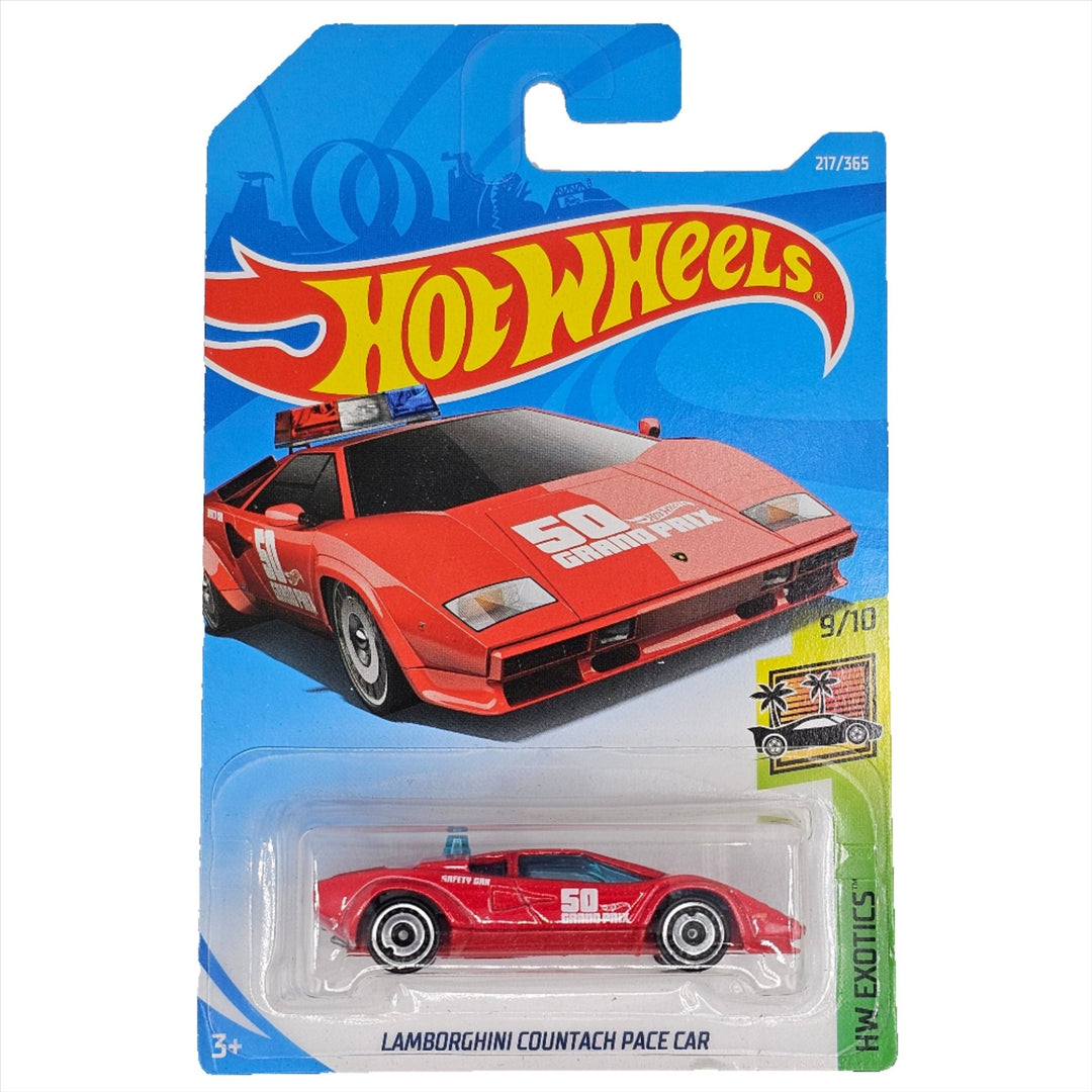 Hot Wheels - Lamborghini Countach Pace Car - 2018 - Top CollectiblesDiecastHot Wheels