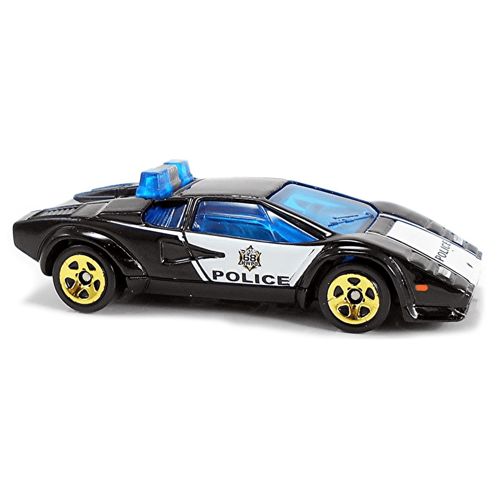 Hot Wheels - Lamborghini Countach Police Car - 2019 - Top CollectiblesDiecastHot Wheels