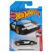 Hot Wheels - Lamborghini Countach Police Car - 2019 - Top CollectiblesDiecastHot Wheels