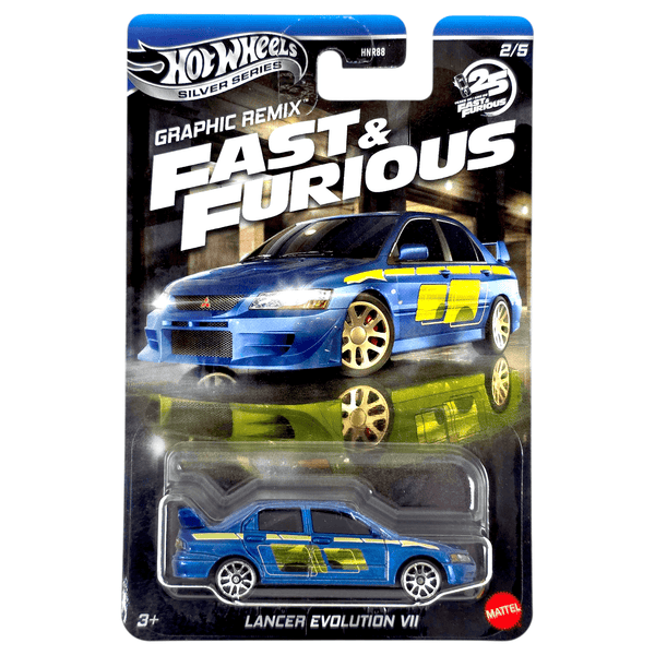 Hot Wheels - Lancer Evolution VII - 2025 Fast & Furious Graphic Remix Series - Top CollectiblesDiecastHot Wheels