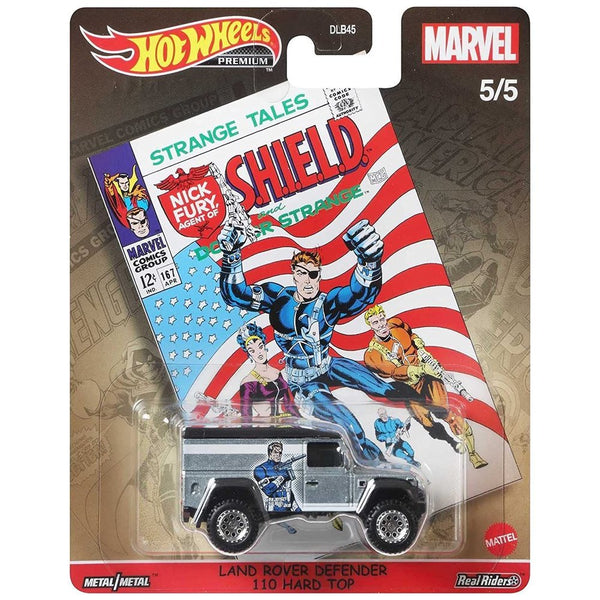 Hot Wheels - Land Rover Defender 110 Hard Top - 2021 Captain America Series - Top CollectiblesDiecastHot Wheels