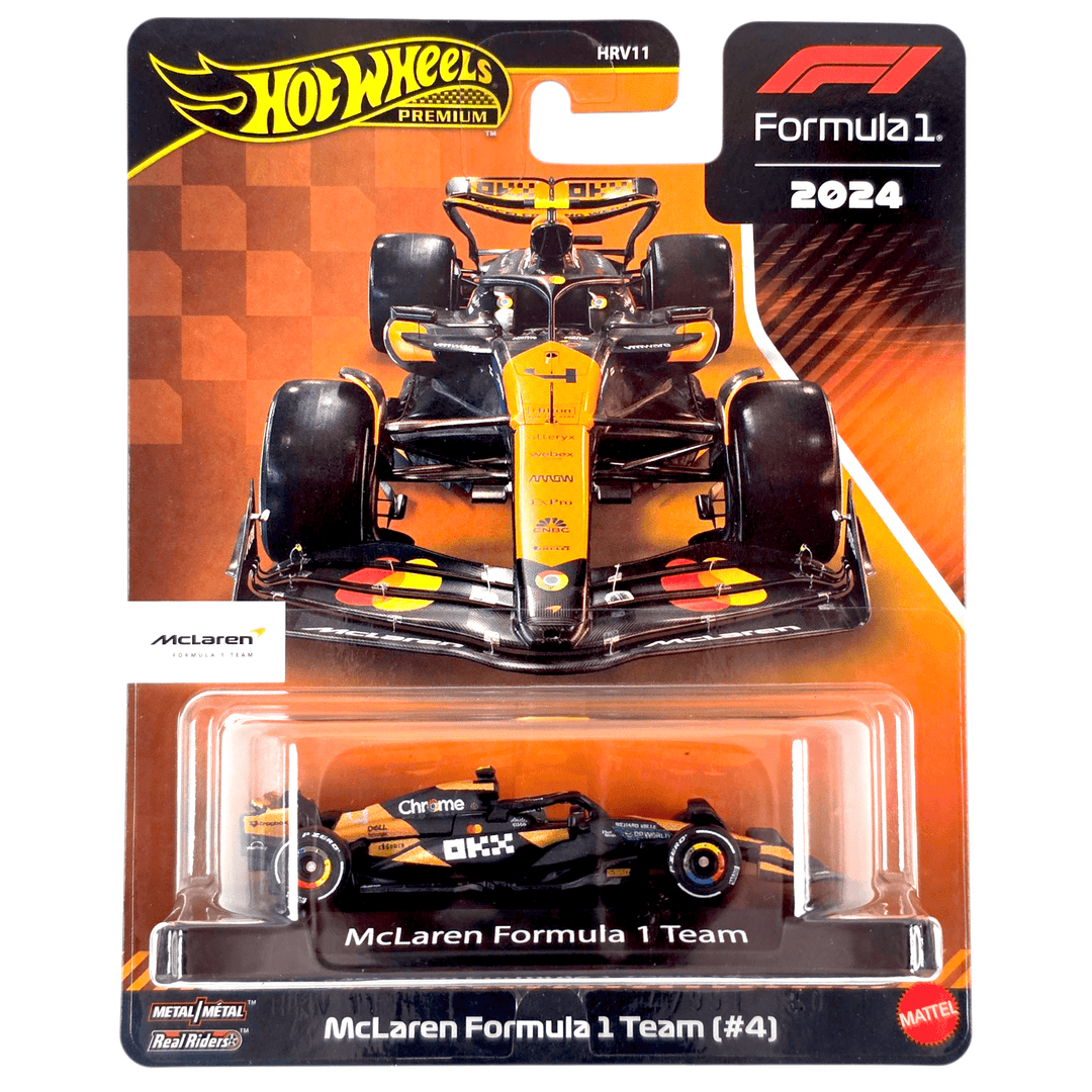 Hot Wheels - Lando Norris McLaren Formula 1 Team (4) - 2025 Formula 1 Series - Top CollectiblesDiecastHot Wheels